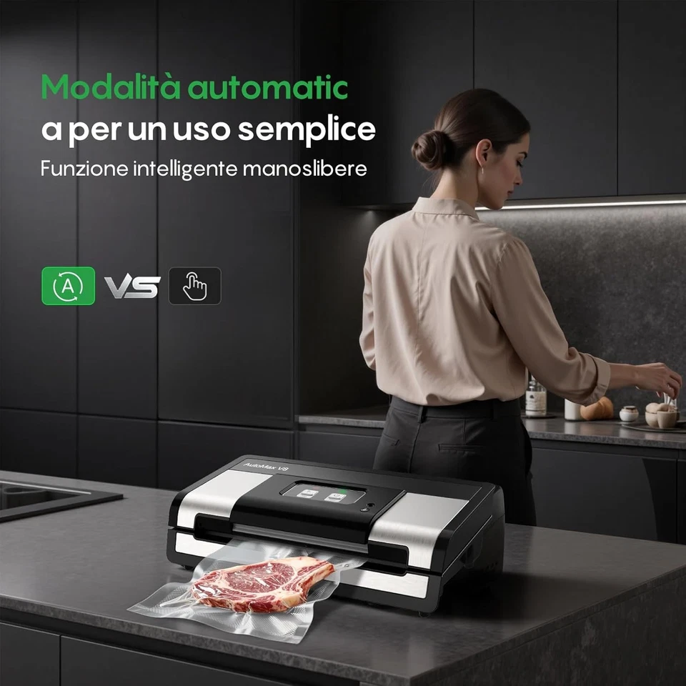 FRESKO Automatica Macchina Sottovuoto Alimenti, 140 Watt - Immagine 4 di 4