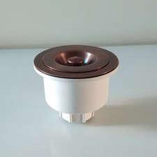 3-in-1 Copper Basket Strainer Drain   Antique Finish