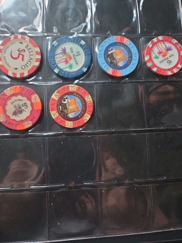 Lot Of 6 Las Vegas Casino Chips