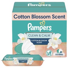 Pampers Wipes, Clean  Calm, Cotton Blossom Scent, 168 56 Count Pack of 3 