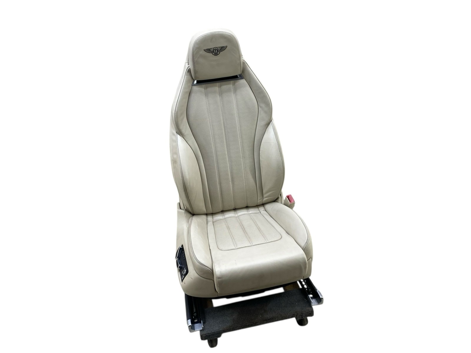 2015 BENTLEY CONTINENTAL FRONT RIGHT SEAT HEATED COOLED & MASSAGE LINEN W/BAG