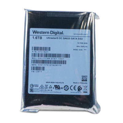 WD DC SA620 1.6TB SDLF1CRM-016T-1HA1 0TS1821 SATA 6Gb/s MLC 1.8 DWPD 2.5'' SSD