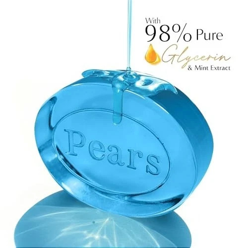 Pears Glycerin Soap 125g x6 Mint Fresh Gentle Bath Bar Soap Free Clean - Picture 4 of 13
