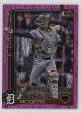 2025 Topps Series 1 Pink Holo Foil Jake Rogers #55 19c6