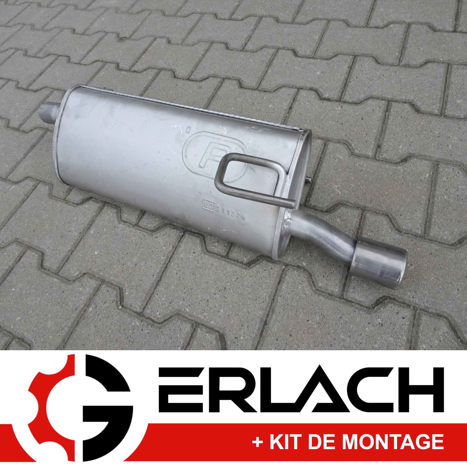 Tuyau arrière silencieux Opel Meriva A 1.8i 16V pot échappement chrome