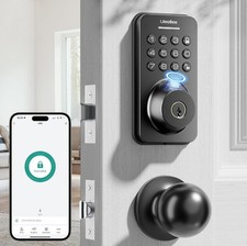 Fingerprint Door Lock Deadbolt with Handle Set, Keyless Entry Door Lock, Door...