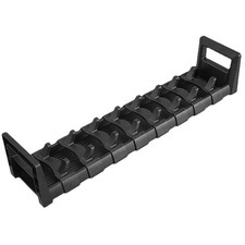 Estante de secado de platos ajustable PP negro para mostrador de cocina uso doméstico