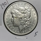 1901 MORGAN SILVER DOLLAR, XF DETAILS
