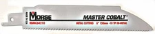 M.K. MORSE 497-RB610T05 6 10TPI BI-METAL RECIP.SAW BLADE