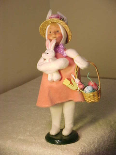 Vintage 2008 CAROLER Byers Choice DOLL EASTER BUNNY Doll