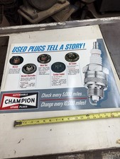 1969 Champion Spark Plug Sign Oil / Gas Pick Jersey Jon Of American Pickers