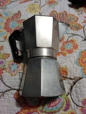 Used Vtg 7 Inch  Bialetti Crusinallo Moka Express Stovetop Espresso Coffee Maker