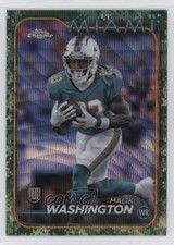 2024 Topps Chrome Rookies Camo Wave Refractor Malik Washington #254 10y3