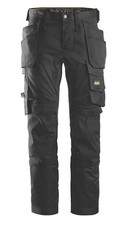Snickers 6241 AllroundWork Stretch Slim Fit Trousers Black Size 54 W38in L32in