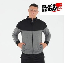 Tuta uomo Legea da ginnastica zip M L XL 2XL col nero sport poliestere completa