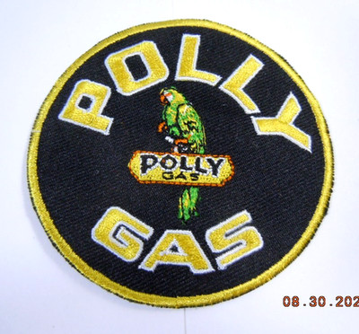 POLLY Gasoline Embroidered Iron-On Uniform-Jacket Patch 3''