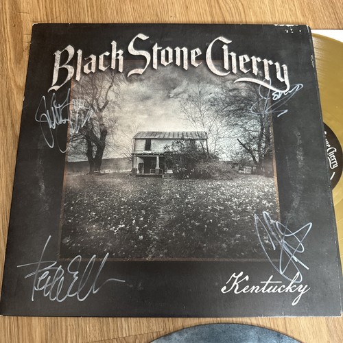SIGNED / AUTOGRAPHED BLACK STONE CHERRY KENTUCKY LP GOLD Colored Viny W/ SLIPMAT - Picture 2 of 9