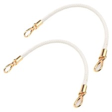 2pcs PU Leather Braided Strap Shoulder Bag Handles Replacement Straps for DIY...