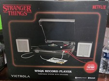 STRANGER THINGS Victrola WSQK Record Player With Speakers Bluetooth NEW OPEN BOX