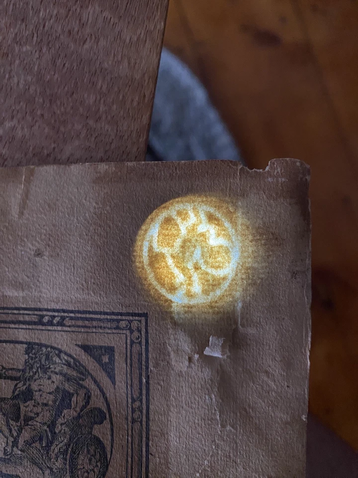 Mapa del Mundo Willem Blaeu del siglo XVIII placa de cobre grabado coloreado a mano raro antiguo Foto 3 de 4