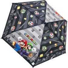 53cm Folding Umbrella Super Mario Border 90484