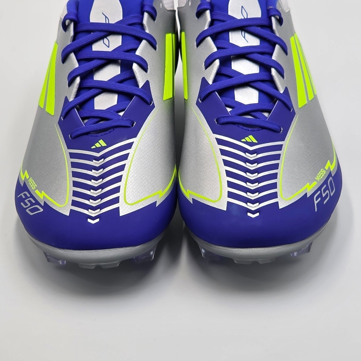 Adidas F50 League FG MG Soccer Cleats IG0918 Messi 1 Silver 