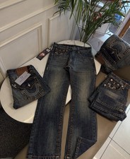 True Religion Mens Blue Medium Wash Straight ...