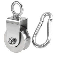 2 Inch U Type Swivel Pulley 992 Lbs Heavy Duty 304 Stainless Steel Roller