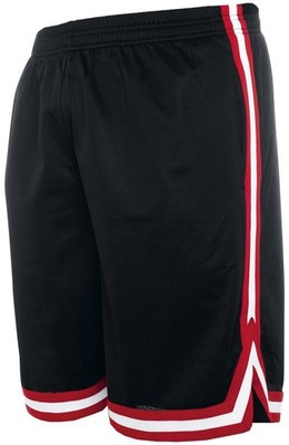 Urban Classics Short Herren Stripes Mesh Shorts schwarz/rot Basics, Streetwear