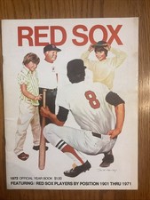 Boston Red Sox Yearbook 1972 Carl Yastrzemski Reggie Smith Dwight Evans
