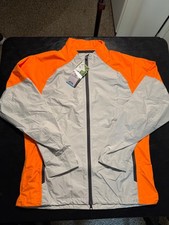 NWT MEN'S SUN MOUNTAIN JACKET, SIZE: L, COLOR: TITANIUM/BLAZE (M9.30)