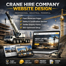 Crane Hire Company Website Design – Industrial, Construction WEB DESIGN