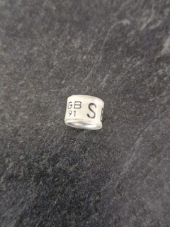 Old Vintage Racing Pigeon Ring Gb91S