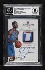 2012-13 Panini Immaculate Red 11/25 Perry Jones III BGS Authentic Patch Auto 3c7