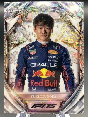 2025 Topps Chrome F1 Yuki Tsunoda Diamond 75th Anniversary #D75-2