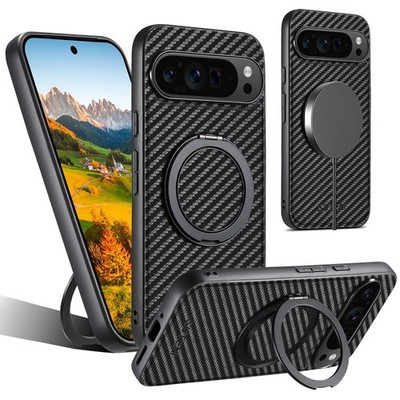 Carbon Hülle für Google Pixel 10 9 8 7 6 Pro XL 5G Case Schutz Cover Handyhülle