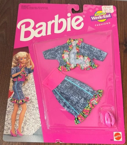 Barbie Fashions Jeans Week End Set 8223 Vintage 1993 Mattel New