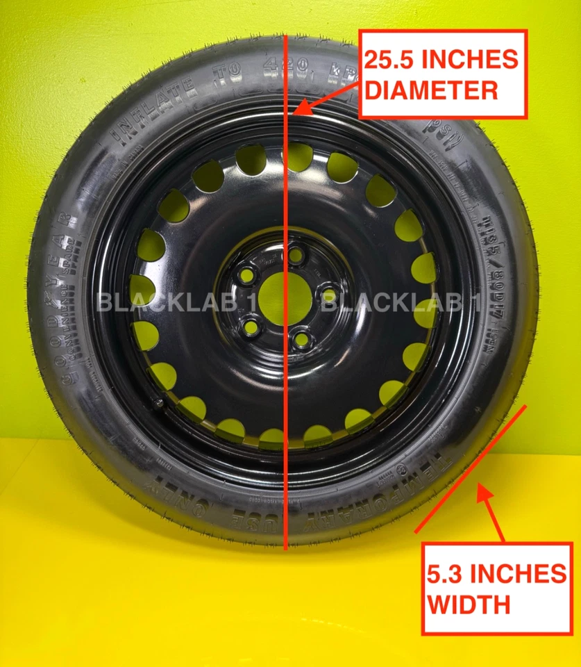 REPUESTO 135/80D17 (5 TACOS) CON KIT JACK SE ADAPTA A: 2018-2023 MINI COOPER COUNTRYMAN Foto 2 de 4