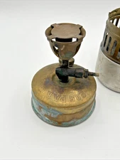 Older Vintage PAK-COOK No. 235 Brass and Aluminum Camp Stove Lots of Patina