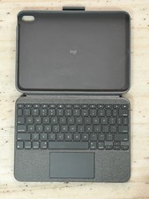 Logitech Combo Touch YU0081 Keyboard Case iPad 10th Gen 10.9  Complete Untested