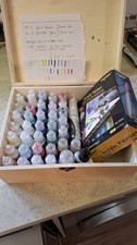 Craft Clearout Pearlescent Paint, Glitter Paint, Acrylic Markers, Mix Of Colours