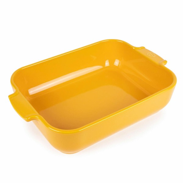 Peugeot Rechteckige Auflaufform Appolia Ofenform Keramik Safrangelb 40 Cm-image
