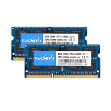 Tecmiyo 2x8GB RAM DDR3 SODIMM PC3-12800S 1600MHz notebook computer portatile memoria di lavoro