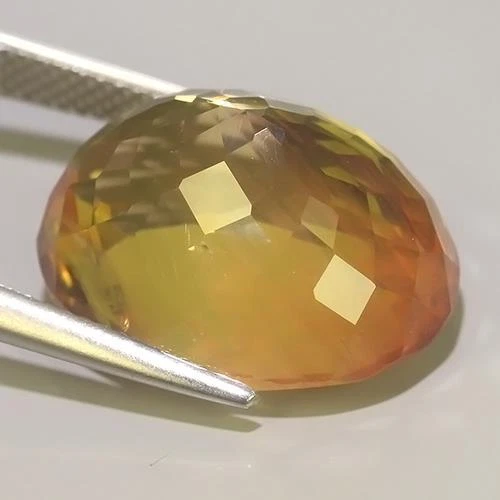 17.82 Cts NATURAL BI-COLOUR LABRADORITE 18.1x14.4x10.4 GEMSTONE FREE SHIPPING - image 3 of 3