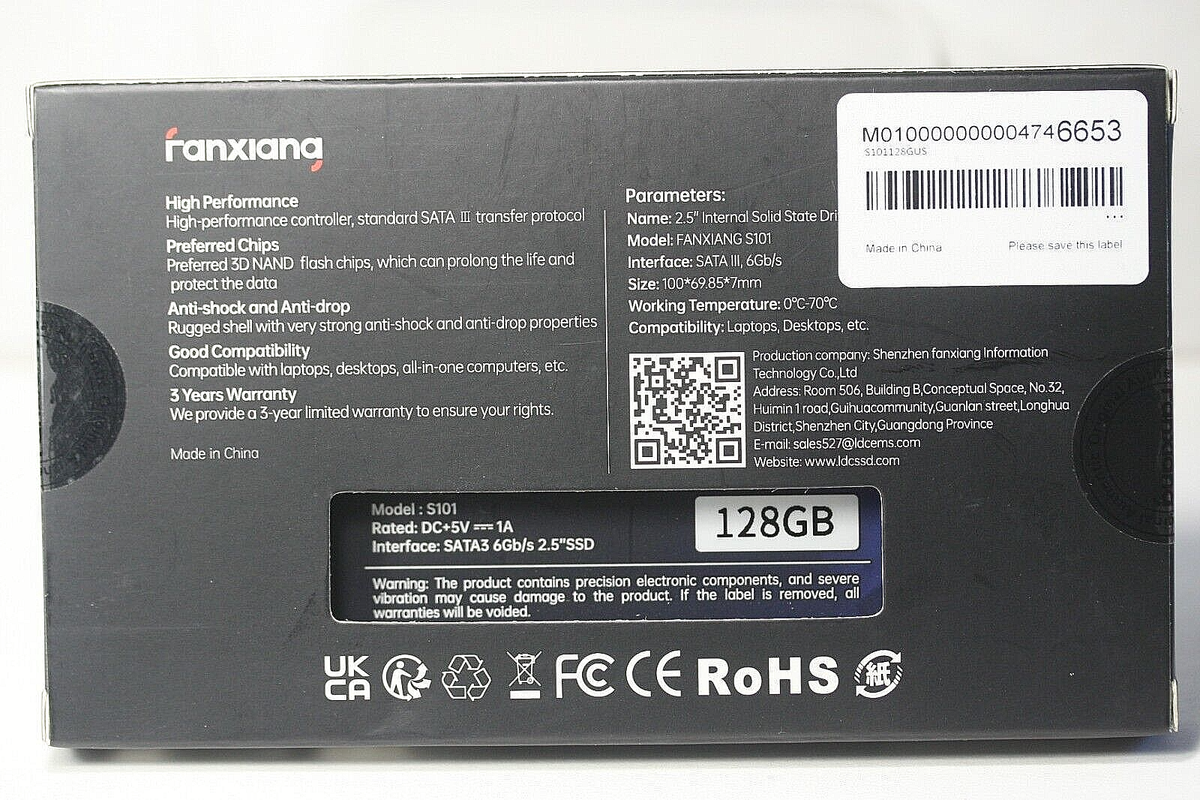 ranxiana S101 SSD 2.5インチ Amazon.com: fanxiang S101 512GB SSD SATA III 6Gb/s 2.5