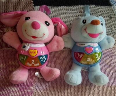 VTech Pink Little Singing Puppy Little Singing Bear Bundle Tested  Working UK