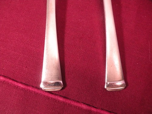 Set Of 2 Mikasa HARMONY Oval Place Soup Spoons Satin Stainless Flatware 7 5/8 F4 - Picture 3 of 5