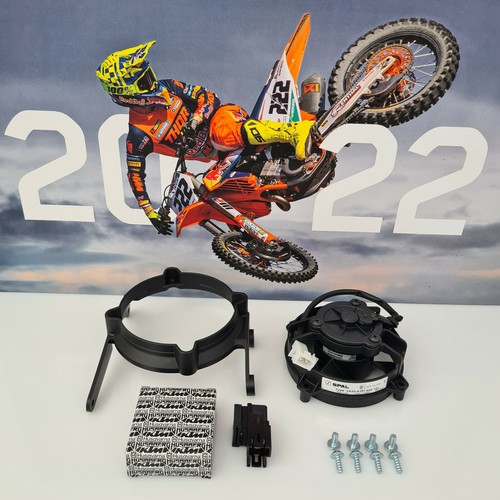 2 Stroke Original SPAL Radiator Cooling Fan + Mounting Kit KTM HUSQVARNA GASGAS - Imagen 3 de 15