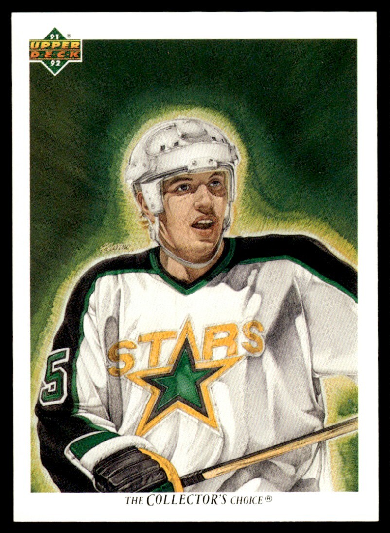 1991-92 Upper Deck Team Checklist Unmarked #86 Dave Gagner Minnesota North Stars