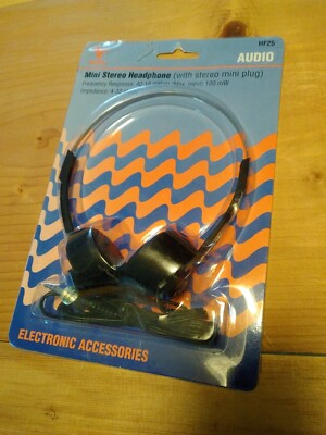 Vintage Vanco Stereo Headphones HF25 New Condition 1992
